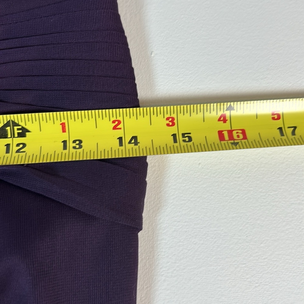 Adrianna Papell Purple Lace Evening Gown - Picture 9 of 15